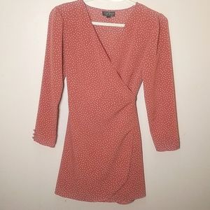Topshop Petite Mini Pink Dress